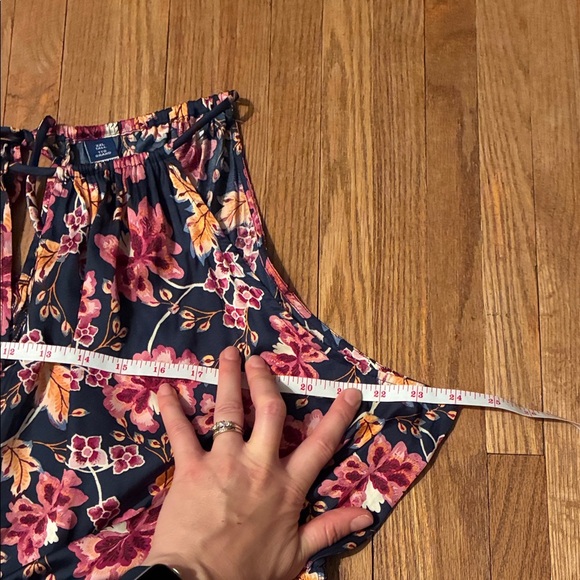 Old Navy Floral XXL Tall Maxi Dress - Black and Orange and Pink - Picture 10 of 16